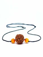 Collana con ciondolo 5 Mukhi Rudraksha