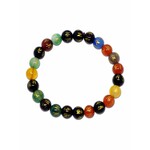 Bracelet 'Om Mani Padme Hum' pierres multicolores