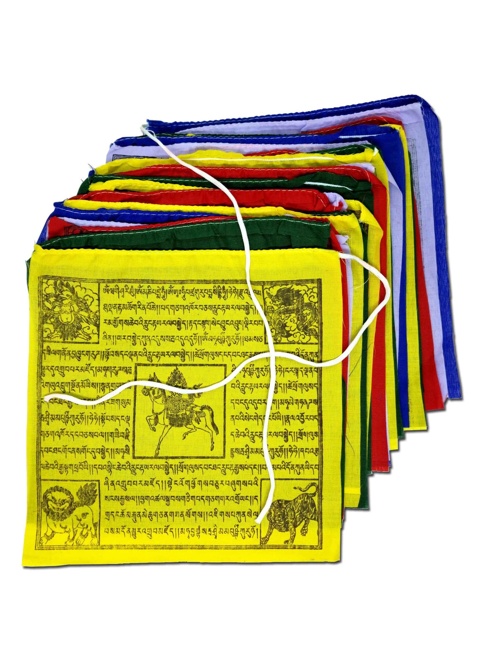 Tibetan Cotton Prayer Flag, 20 x 20 cm, 5 Metre