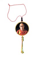 Porte-clés et breloque miroir de voiture Dalai Lama