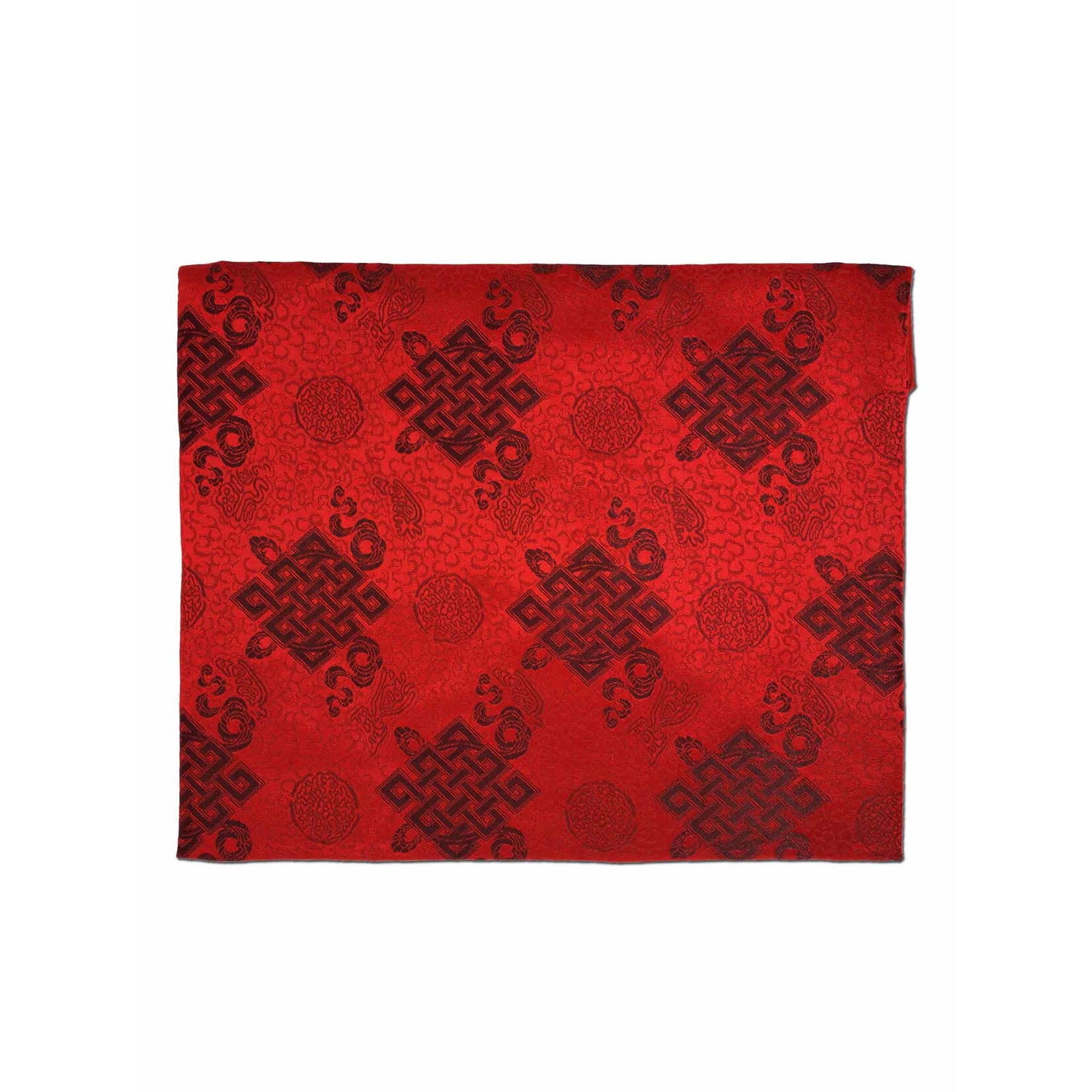 Silk Brocade Sleeve For Book And Laptop, red