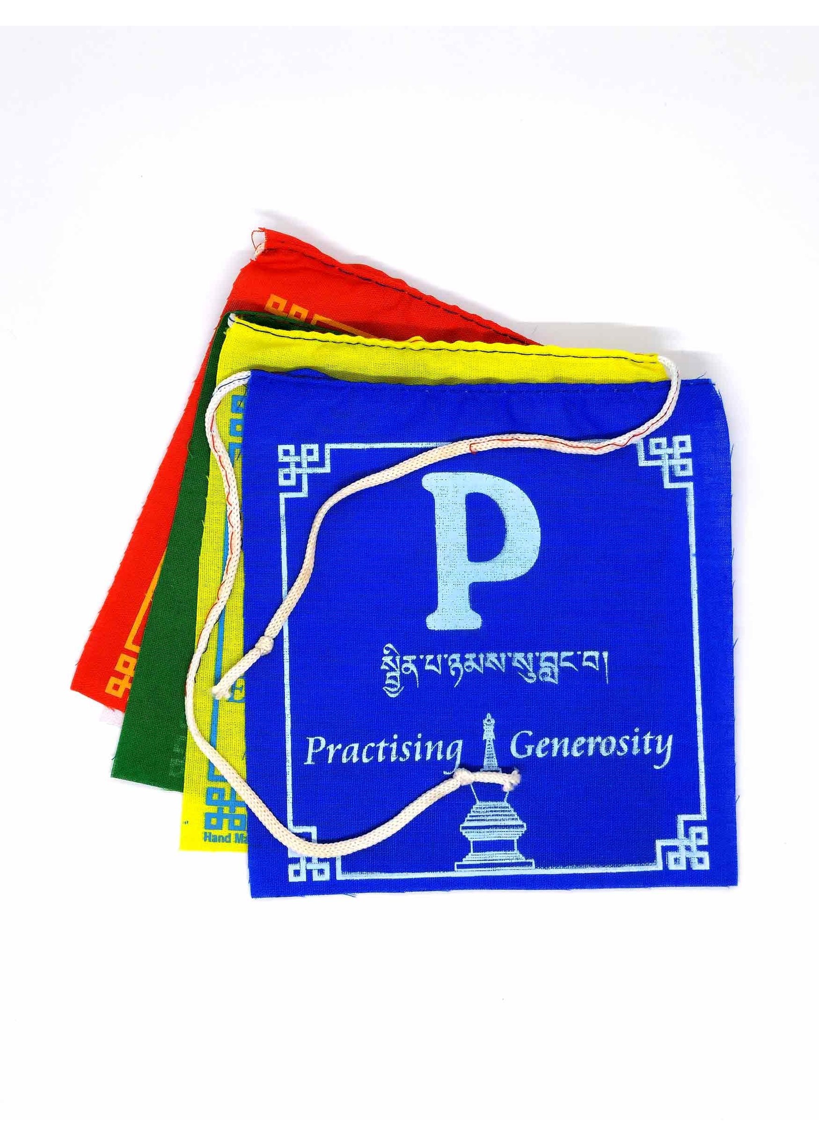 Drapeau de prière tibétain PEACE