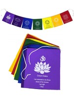 Bandiere di preghiera tibetane 7 chakra