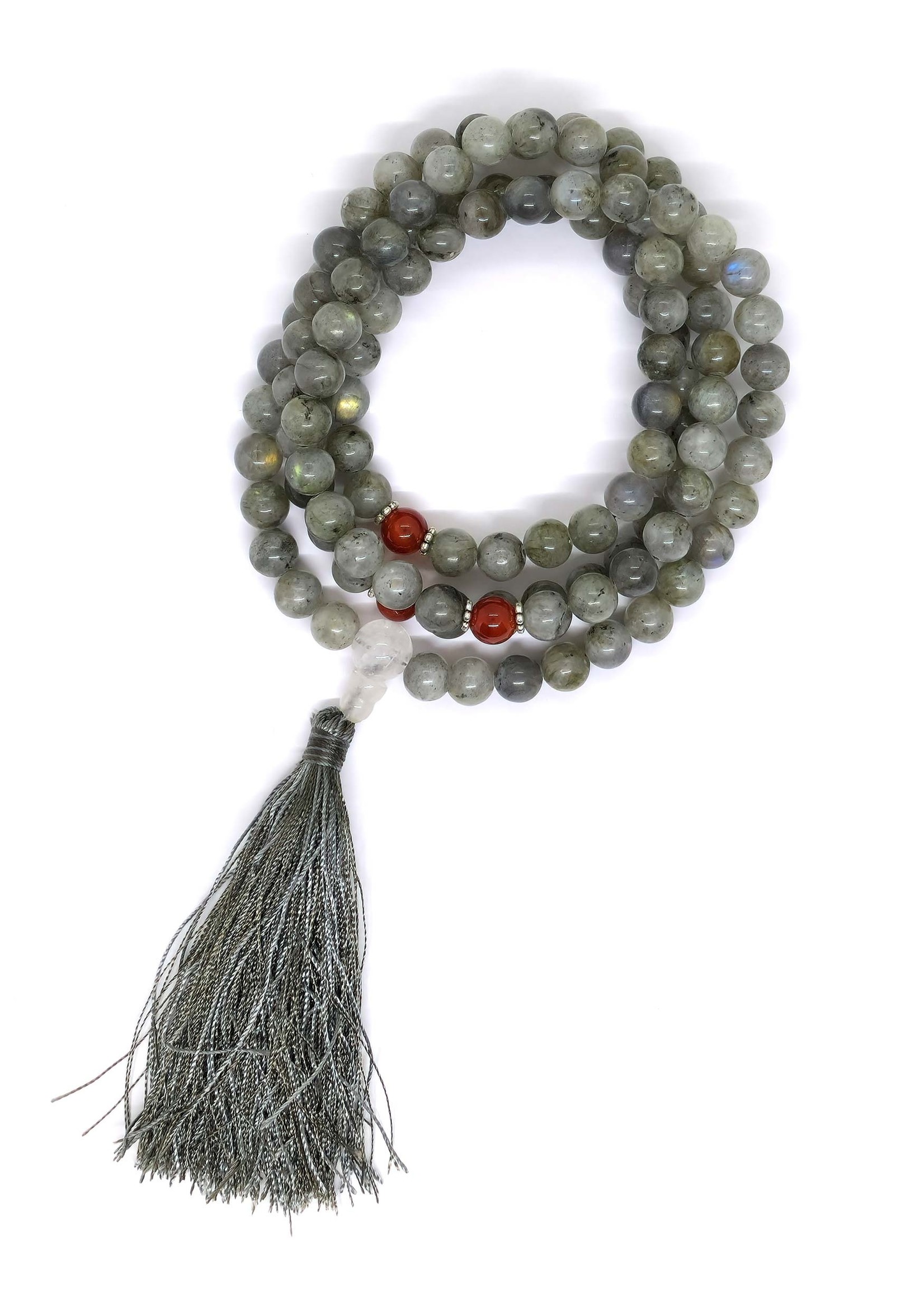Tibetan Prayer Beads Japa Mala Labradorite