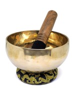 Ciotola di canto tibetano Jamsem, set di 3 pezzi, Ø 13-15cm, 450-650g