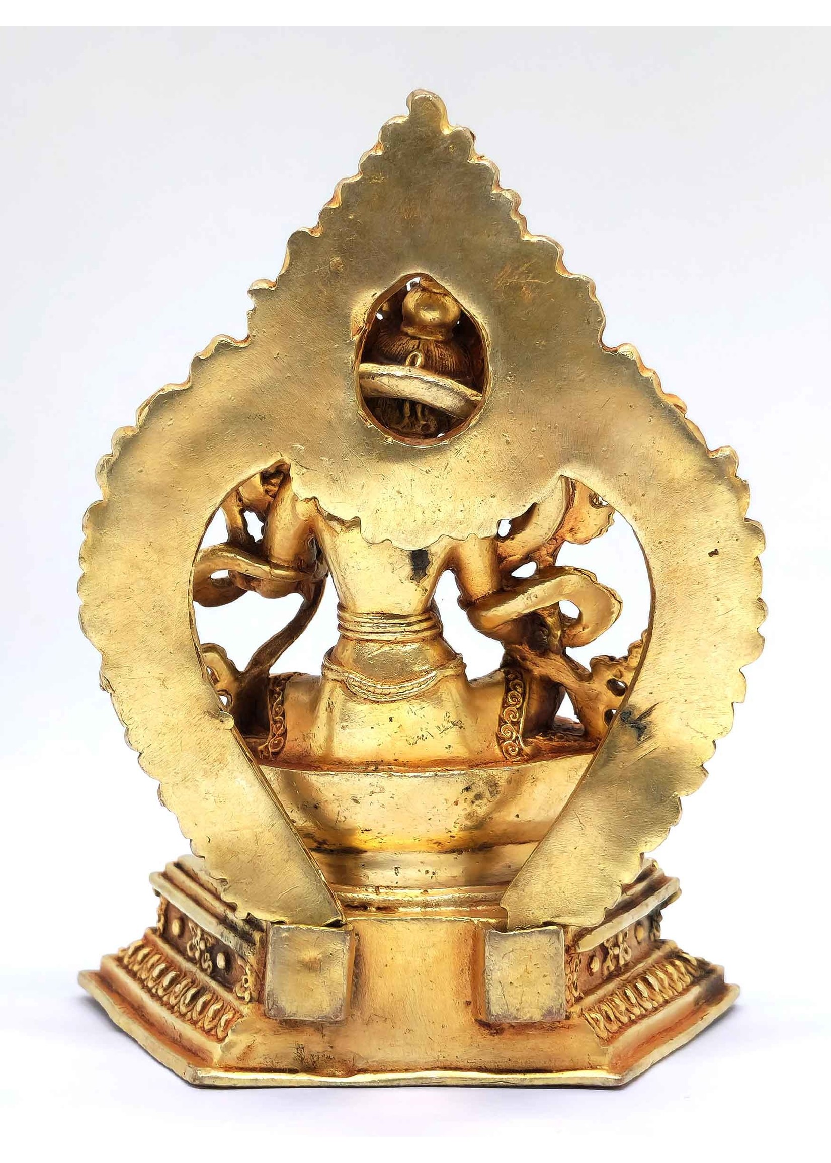 Statue de Tara verte avec trône