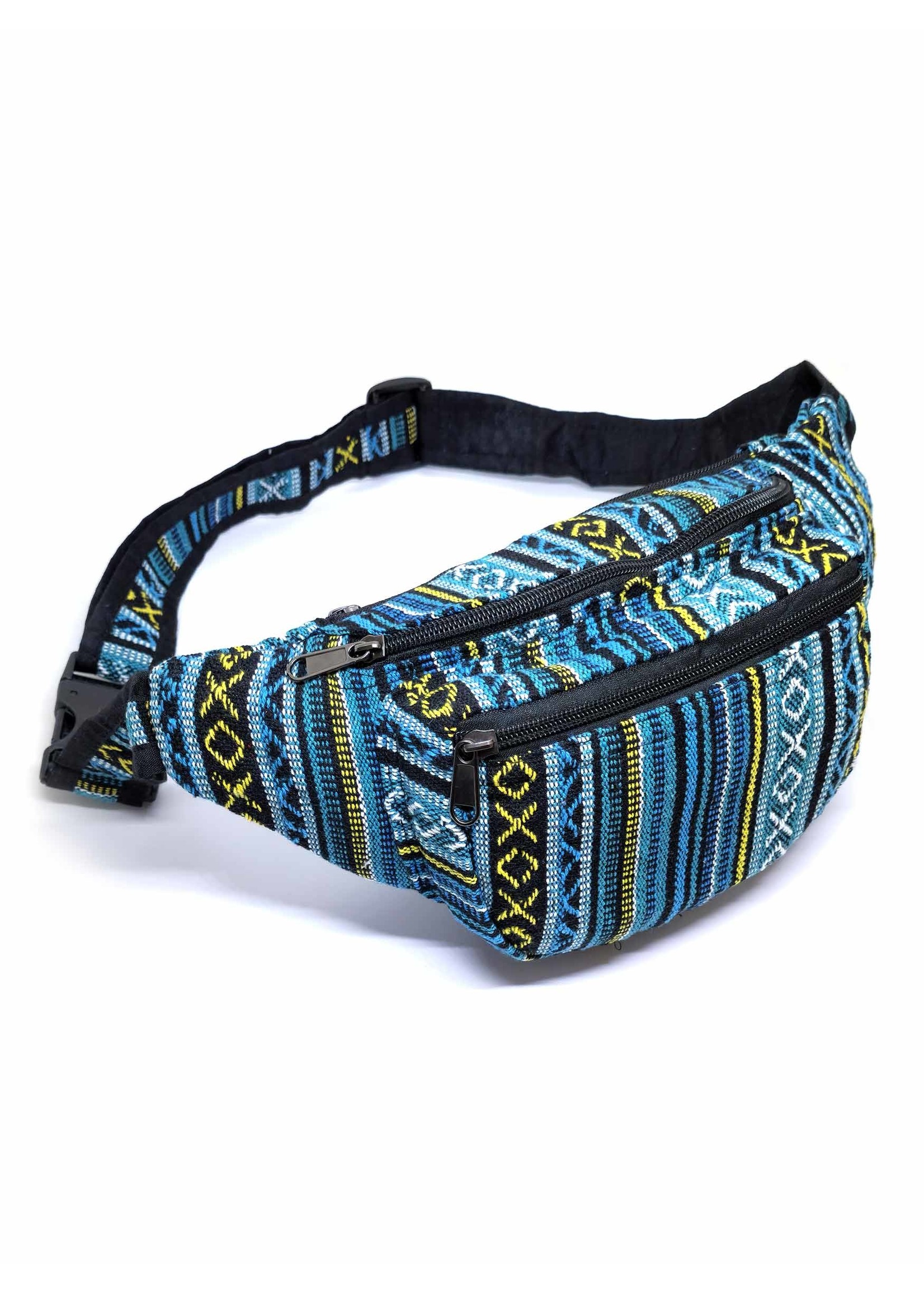 Tibetan Gheri Cotton Fanny Pack, Ngonpo