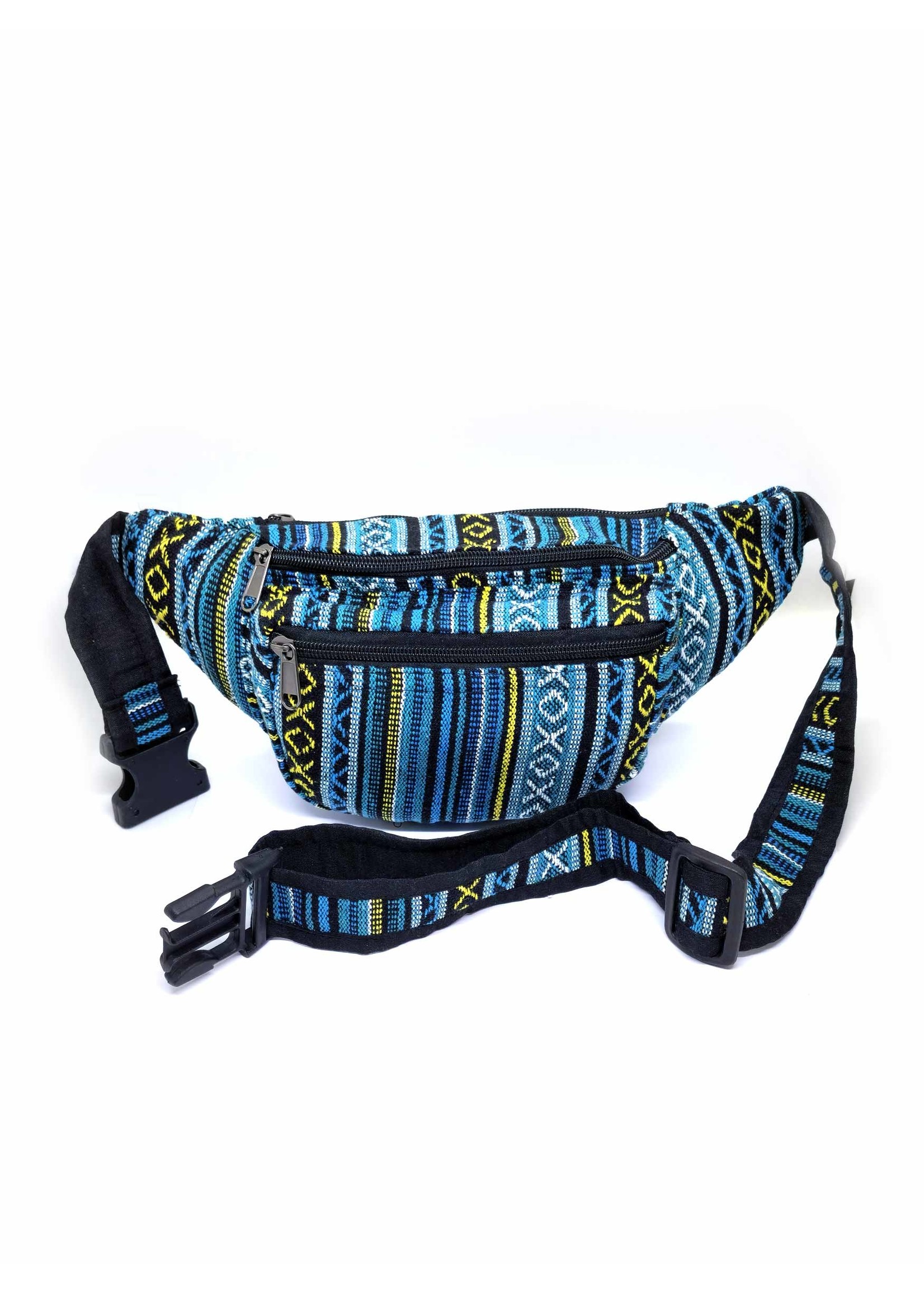 Tibetan Gheri Cotton Fanny Pack, Ngonpo