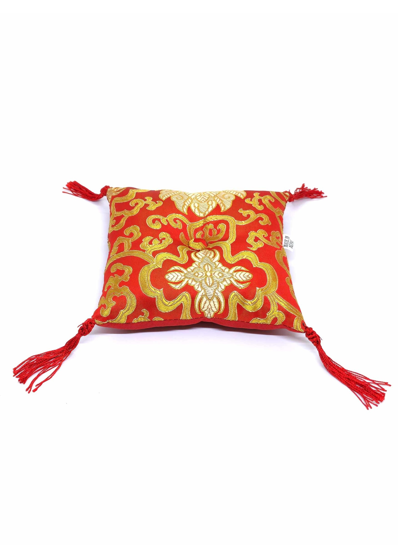 Coussin bol chantant carré, rouge