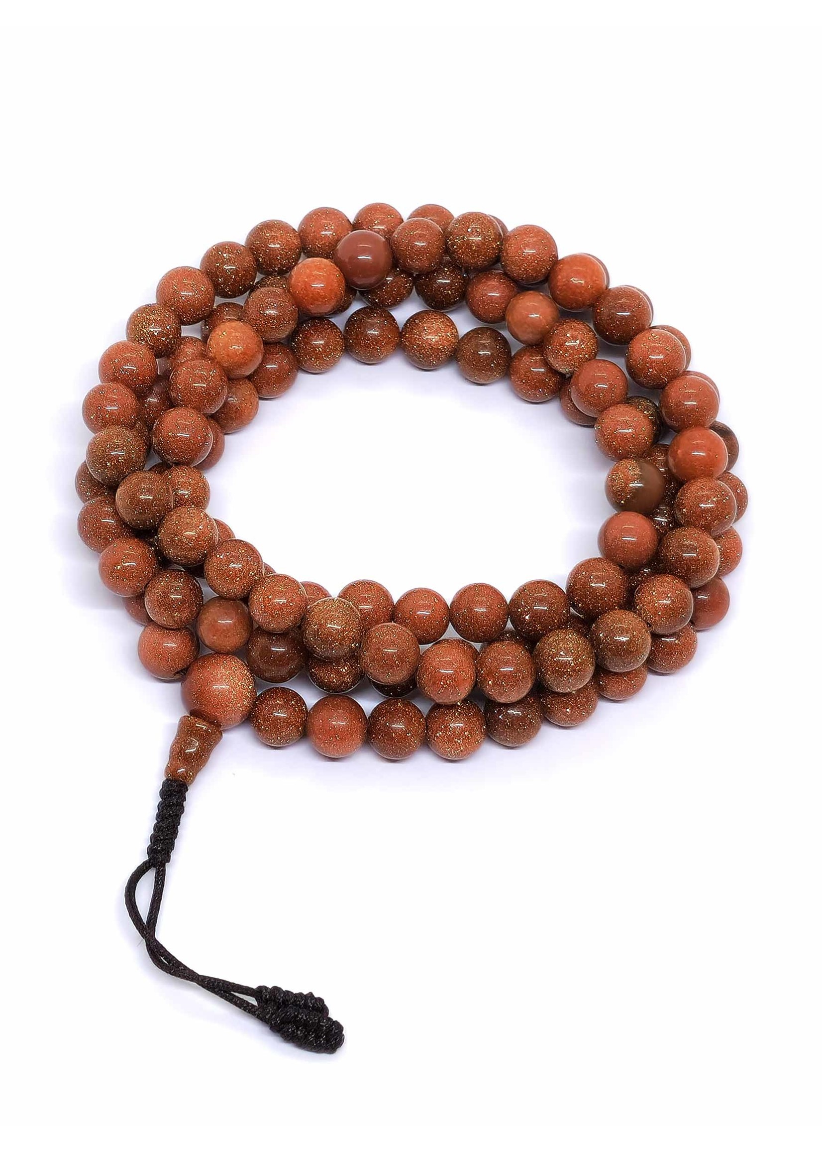 Tibetan Prayer Beads Mala Sunstone