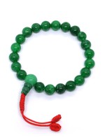 Bracelet Mala de poignet en pierre de jade, extensible