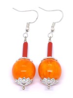 Tibetan Amber Earring, Nangsa