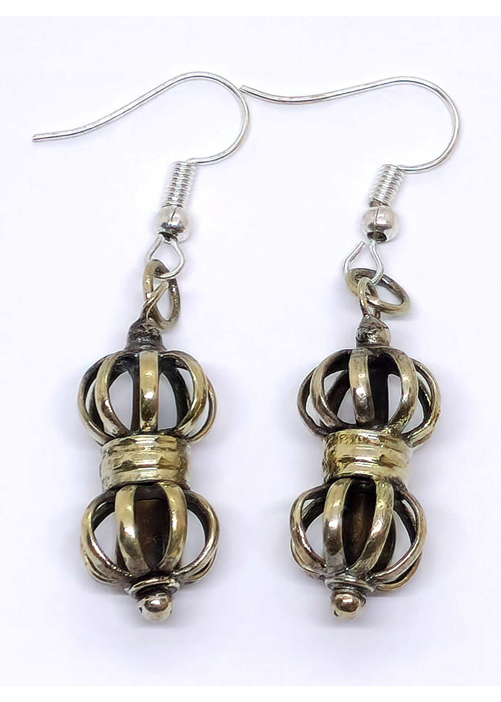 Tibetan Earrings Vajra Dorje