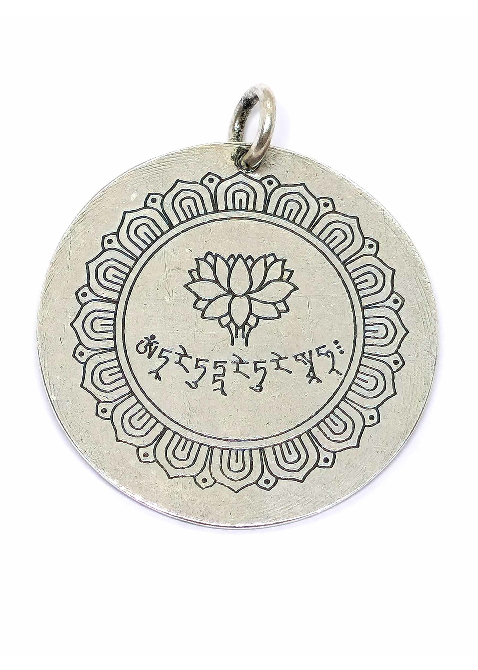 Green Tara Pendant with Tara-Mantra