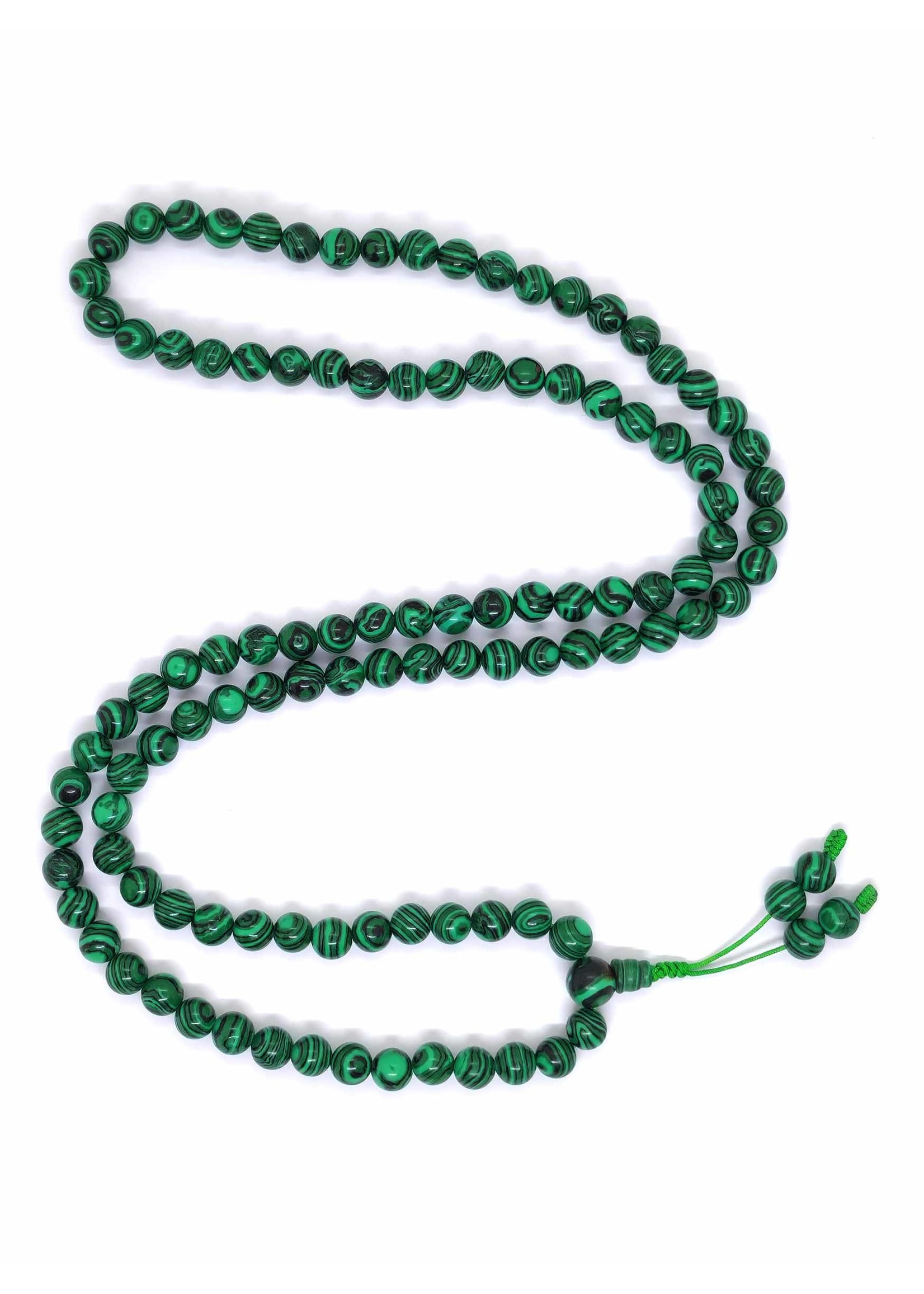 Perles de prière tibétaines mala malachite