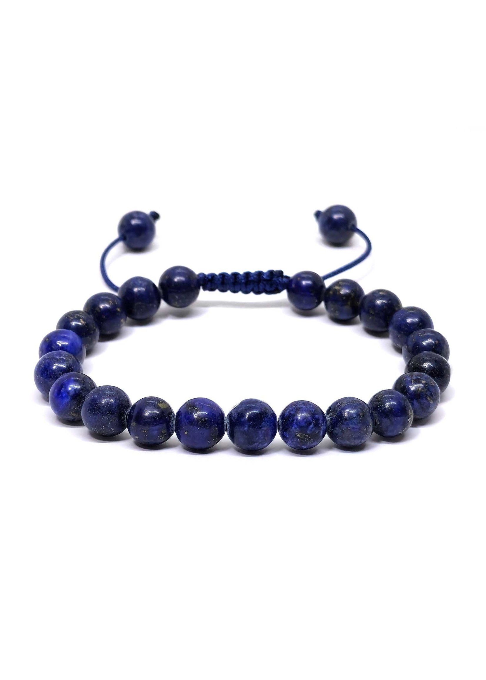 Bracelet en lapis-lazuli à taille réglable