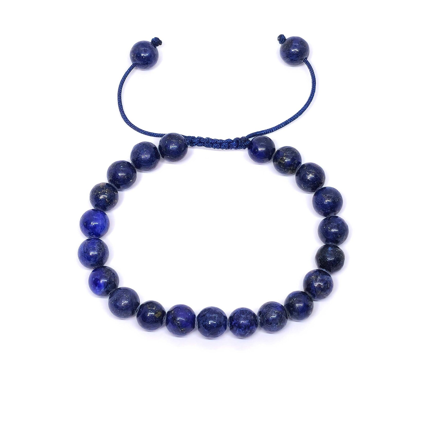 Bracelet en lapis-lazuli à taille réglable