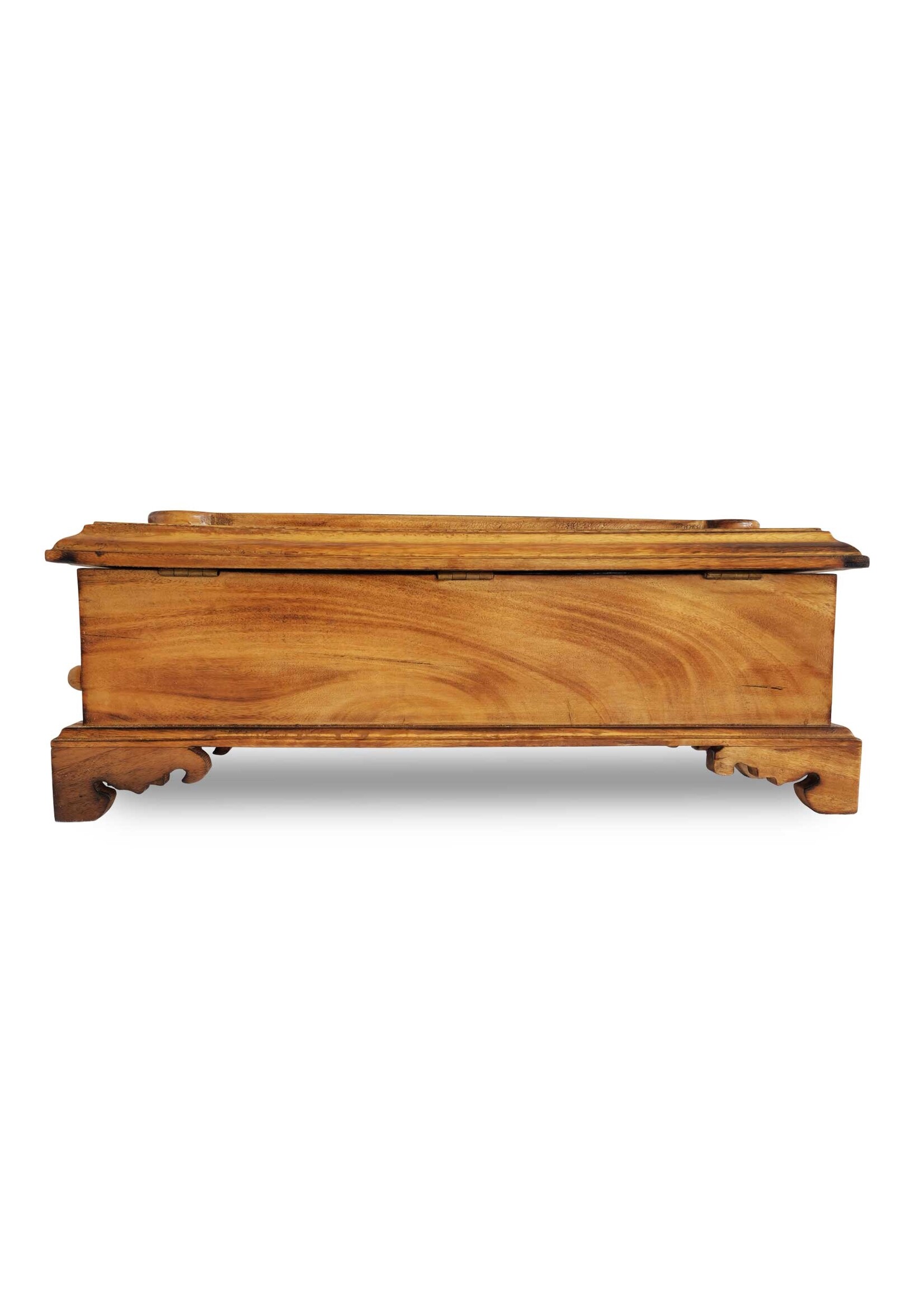 Portaincenso tibetano in legno con intagli a mano tibetani