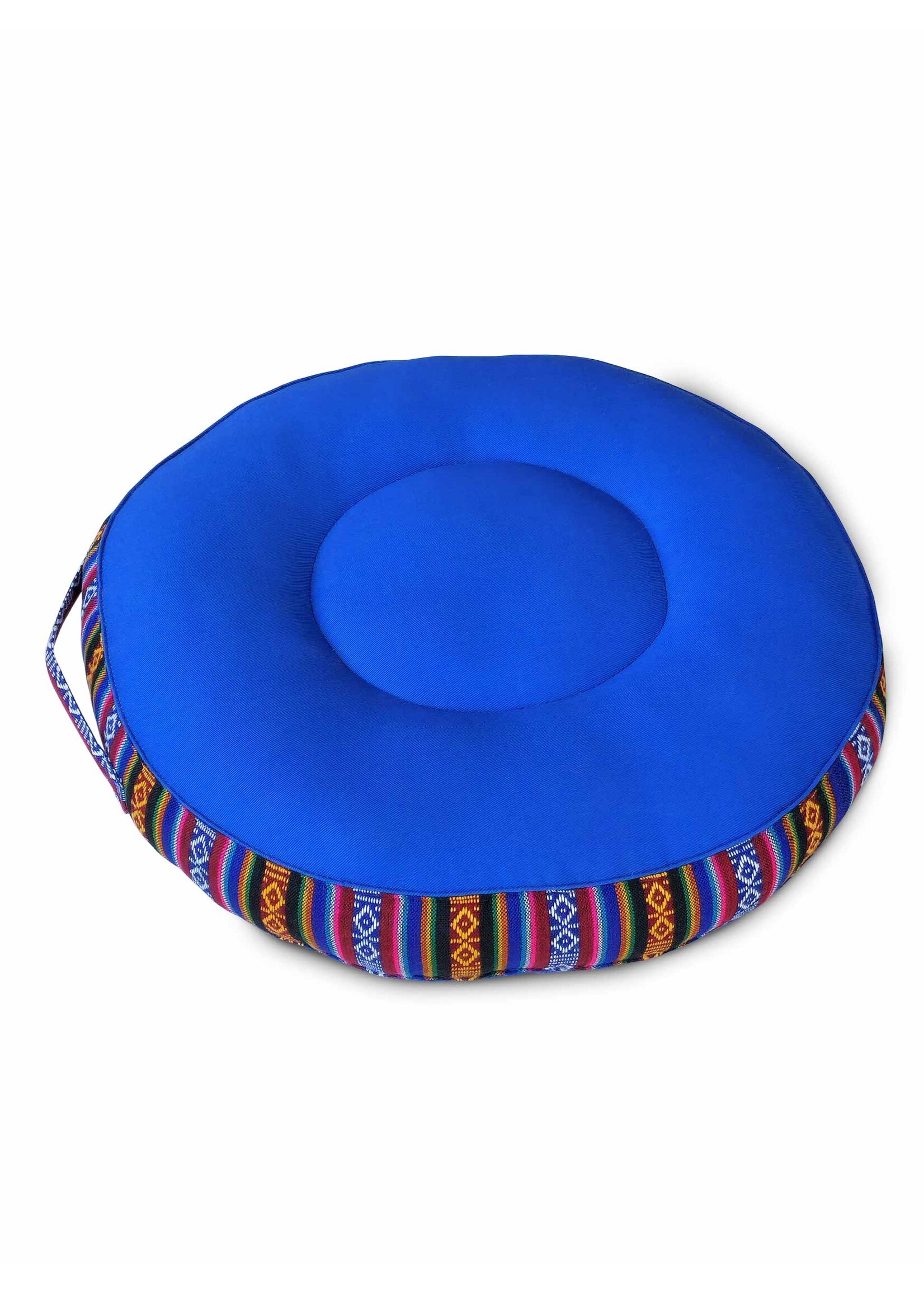 Coussin de méditation tibétain Zafu, en coton avec rembourrage en Kapok