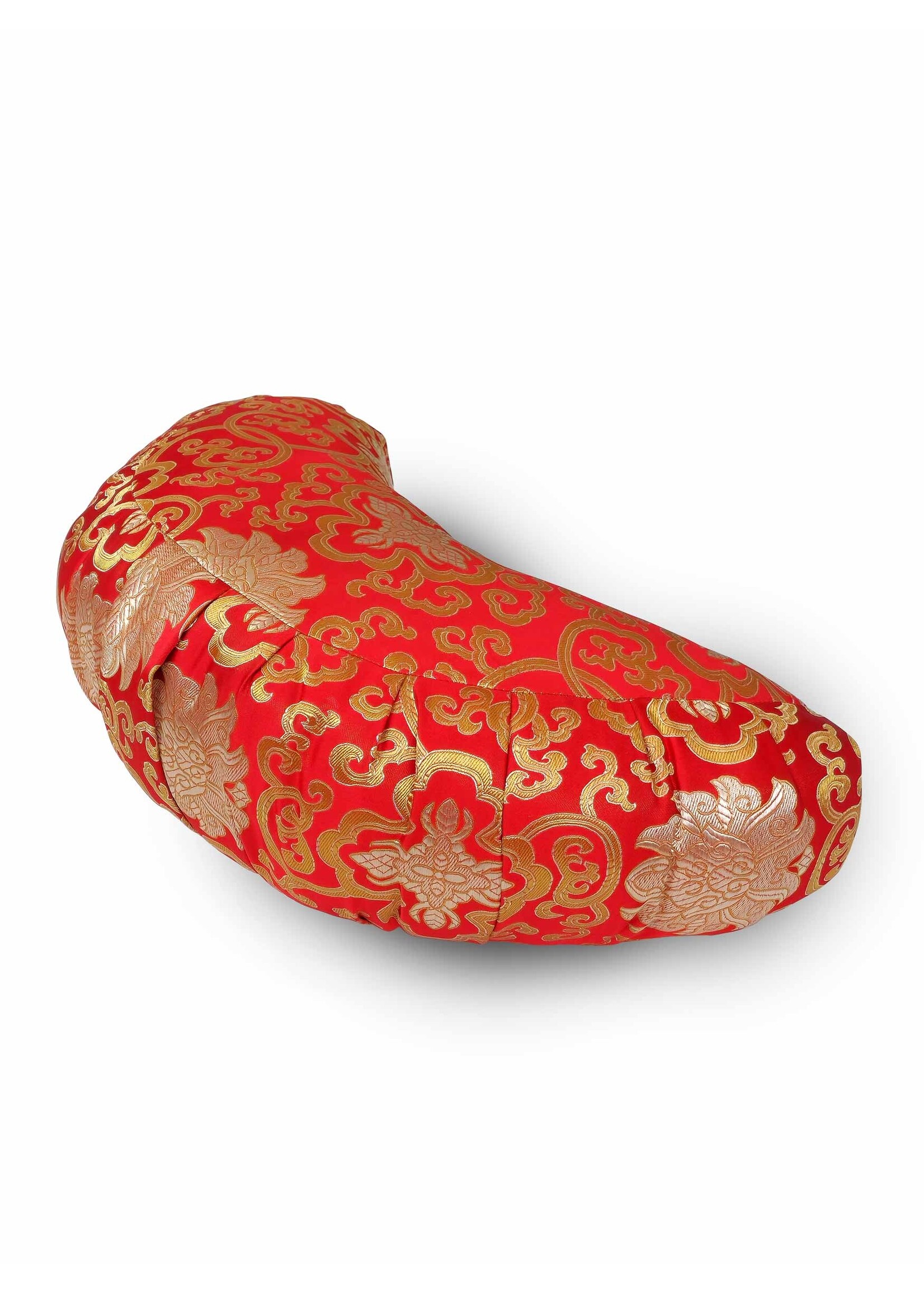 Coussin de méditation tibétain Zafu en forme de croissant