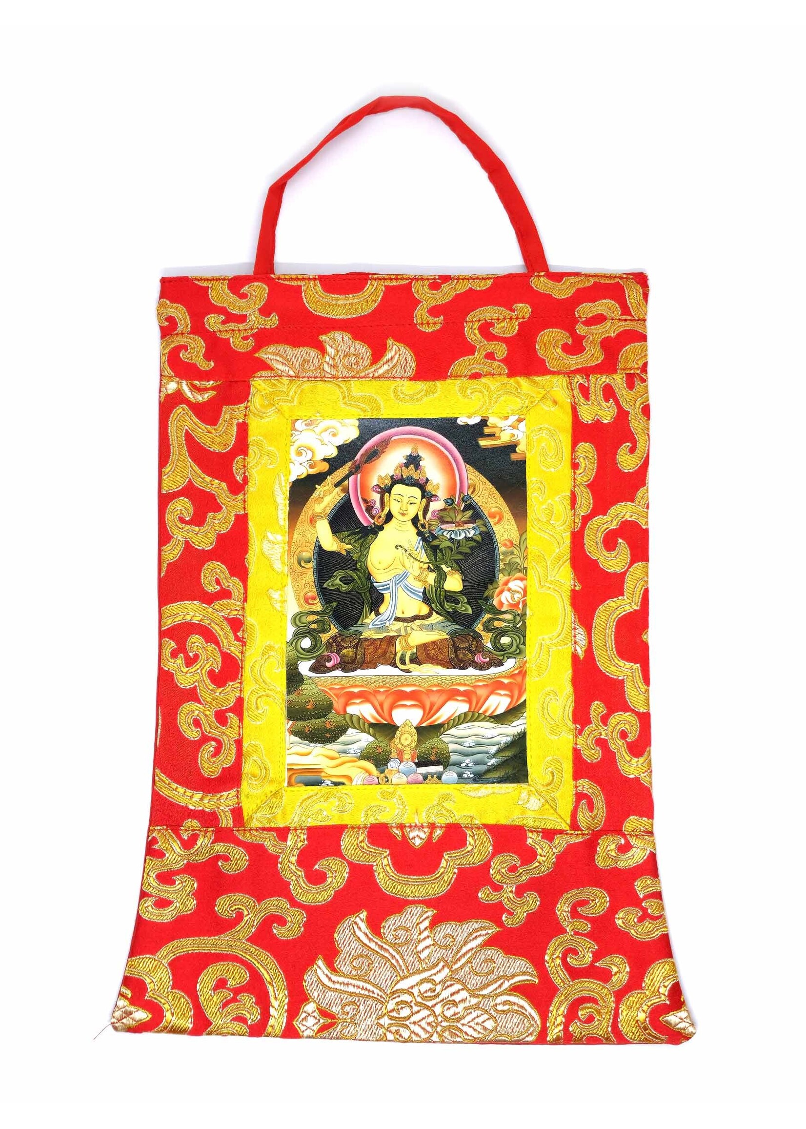 Thangka tibétain Manjushri, mini