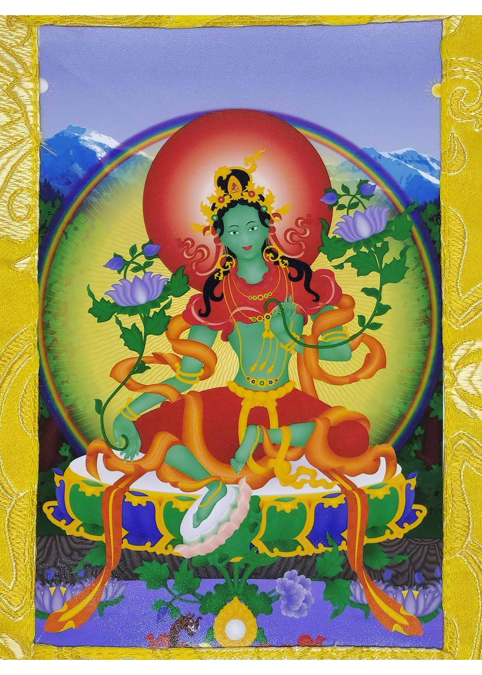 Thangka di Tara verde, mini