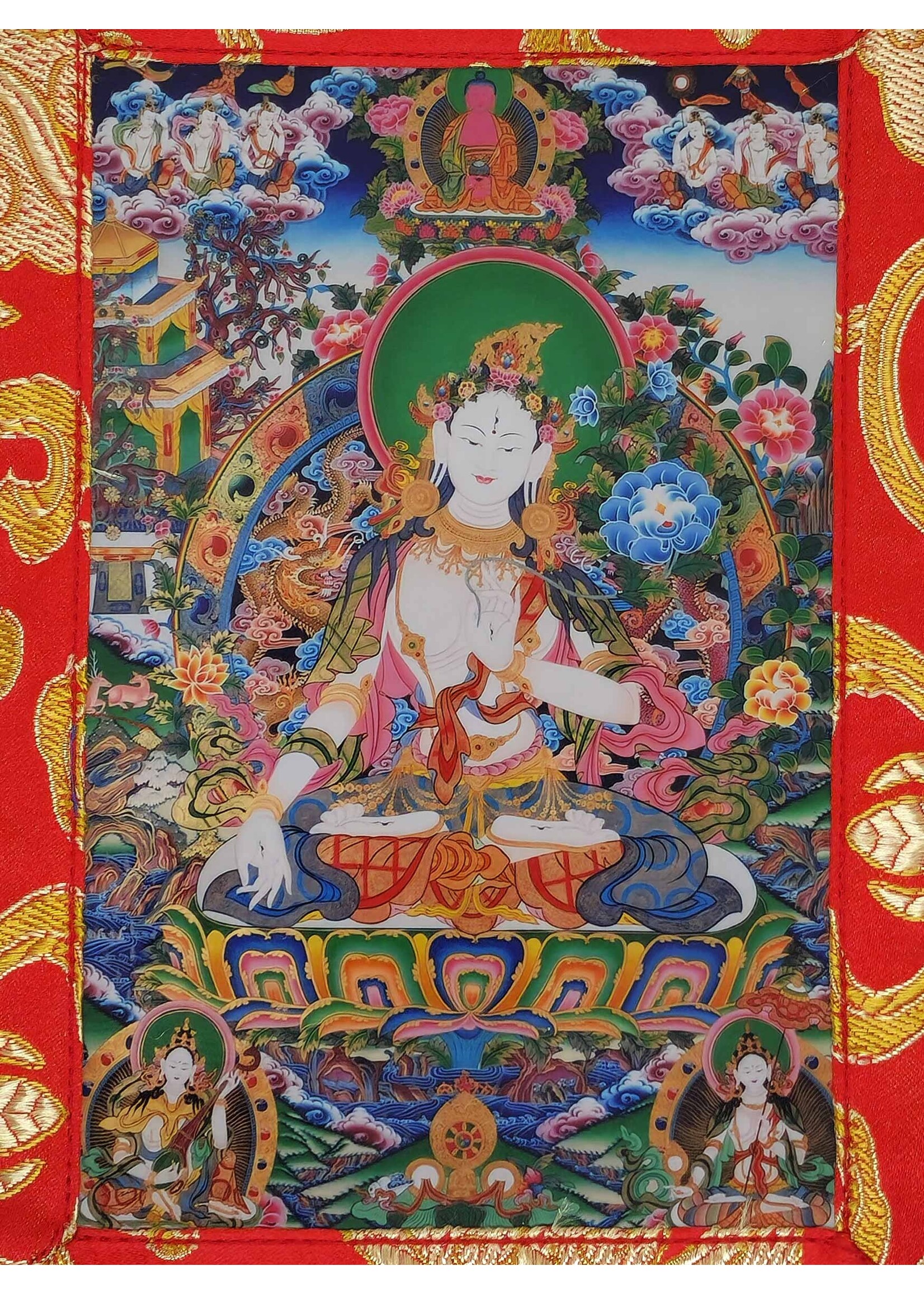 Thangka de la Tara Blanche, mini