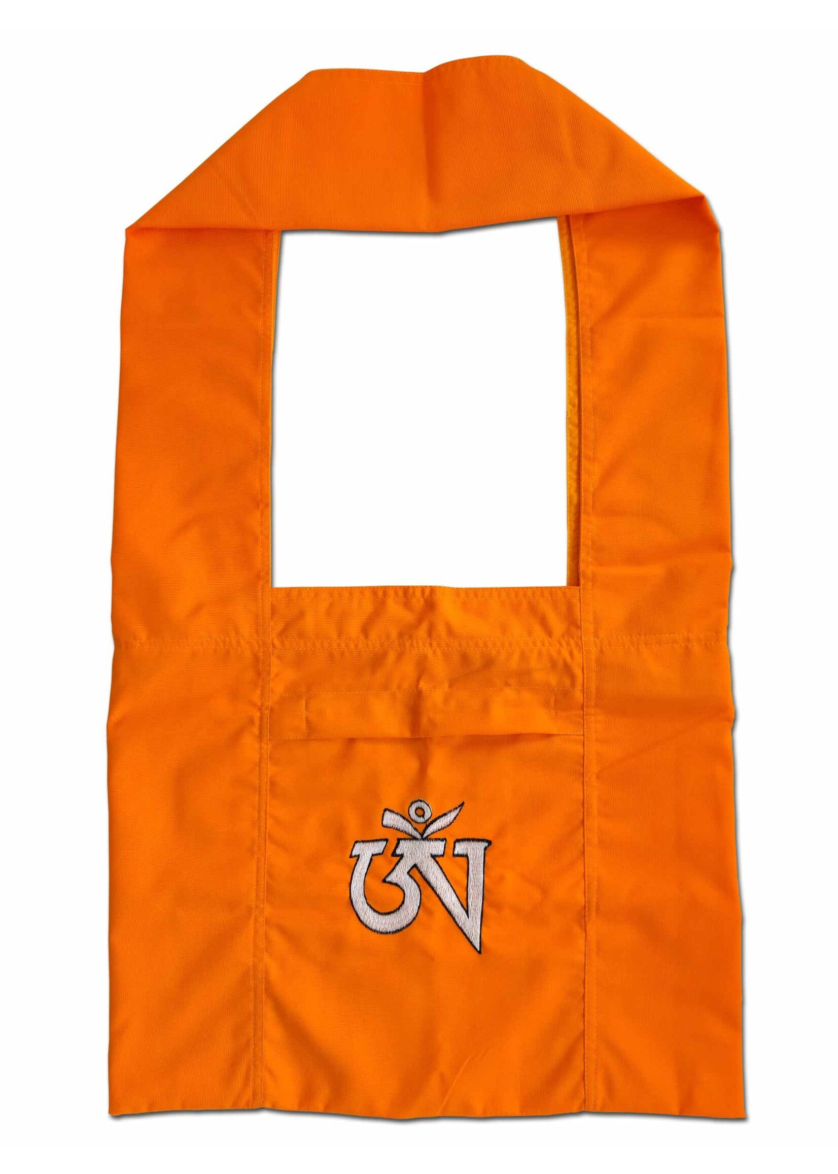 Sac de moine tibétain avec broderie "Om", orange