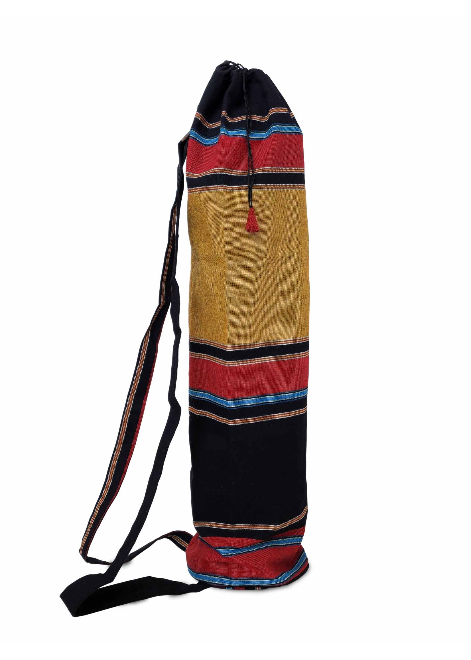 Handgefertigte Yogamattentasche aus Baumwolle im tibetischen Design
