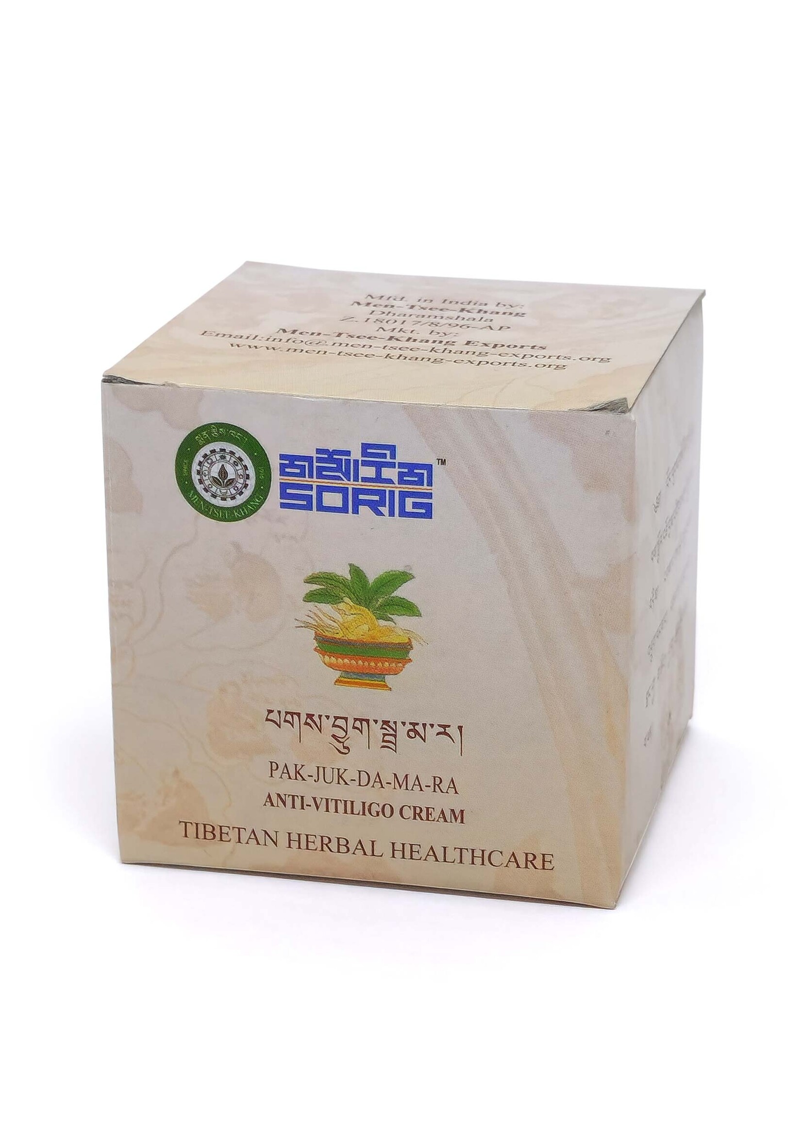 Crème aux Herbes Sorig Pak-Juk: Soin Intensif Peaux Sensibilisées