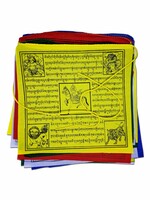 Tibetan Cotton Prayer Flag 26 x 24 cm, 10 Metres