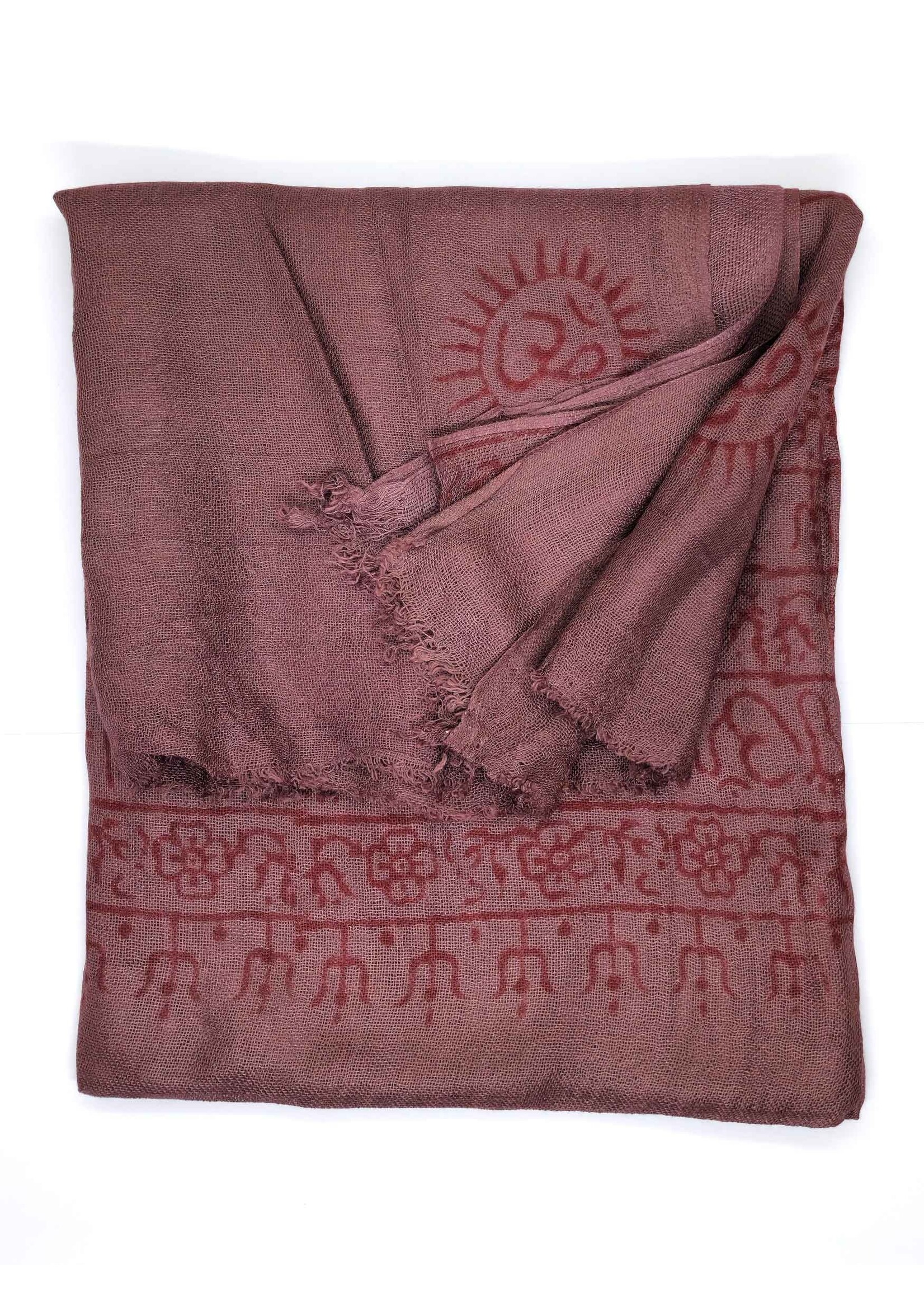 Cotton Scarf with Om Print – Light, Spiritual & Soft for Yoga, Meditation or Everyday Mindfulness
