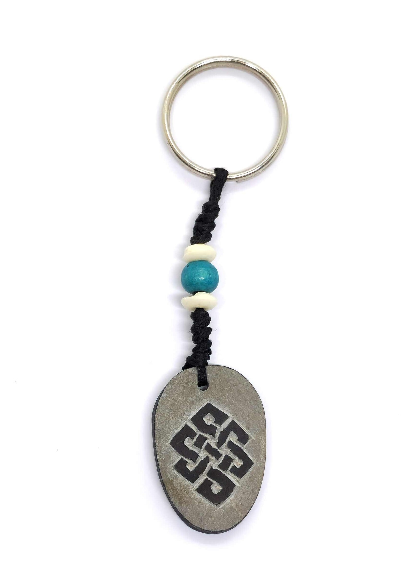 Tibetan Keyring Om and Endless Knot