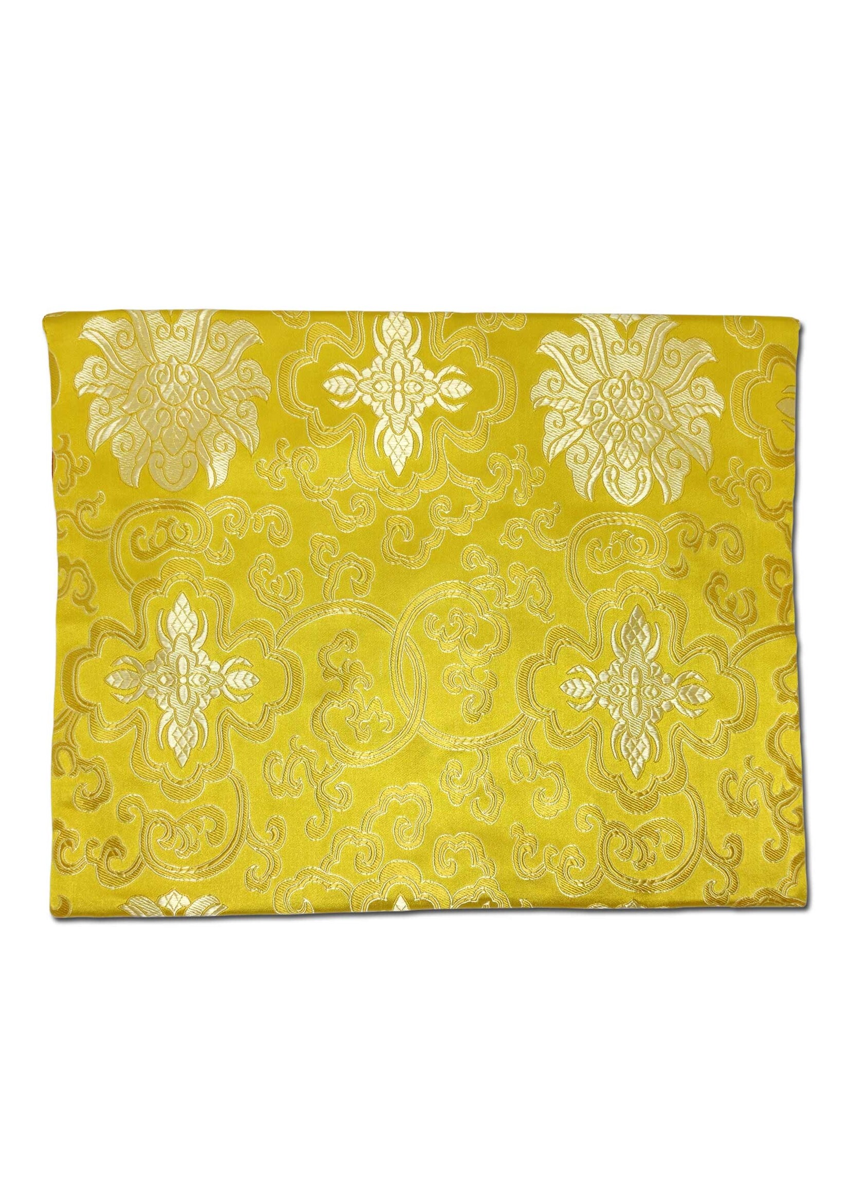 Silk Brocade Sleeve For Book And Laptop, yellow