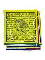 Tibetische Gebetsfahnen aus Baumwolle Premium Qualität 25 x 25 cm, 2.5 Meter