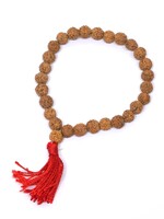 Rudraksha Armband Mala mit Quaste, dehnbar