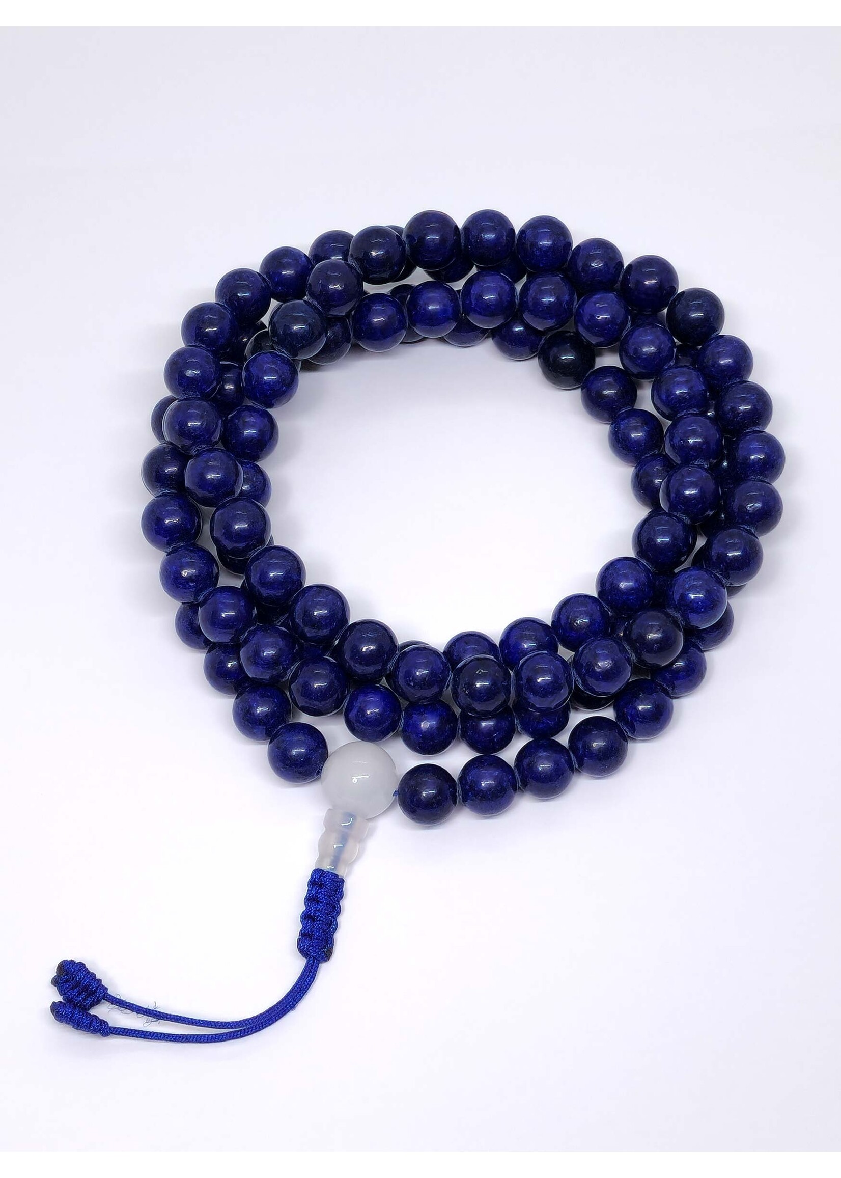 Perles de prière tibétaines Mala en pierre Lapis Lazuli