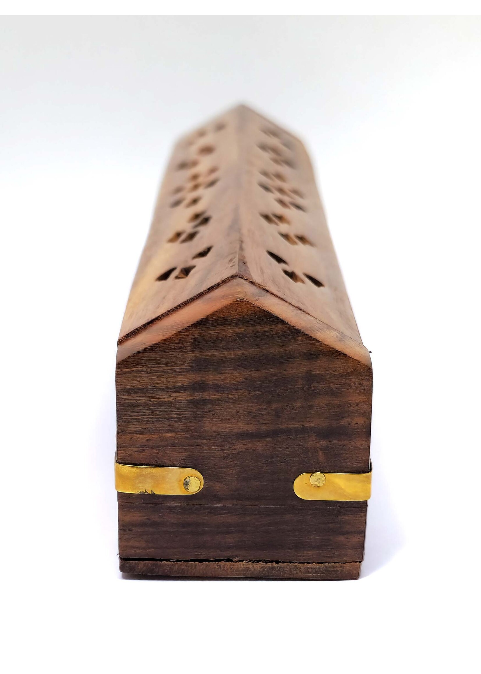 Porte-encens en bois avec ornements