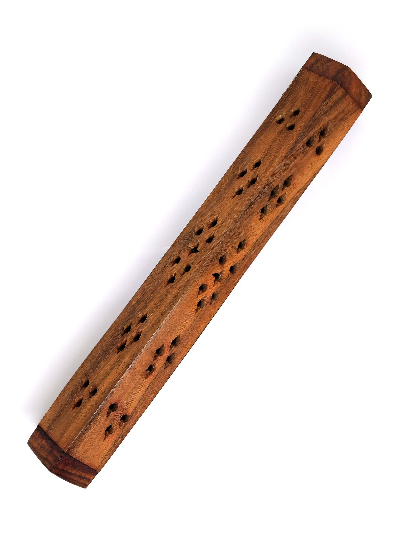 Räucherstäbchenhalter aus Holz mit Ornamenten