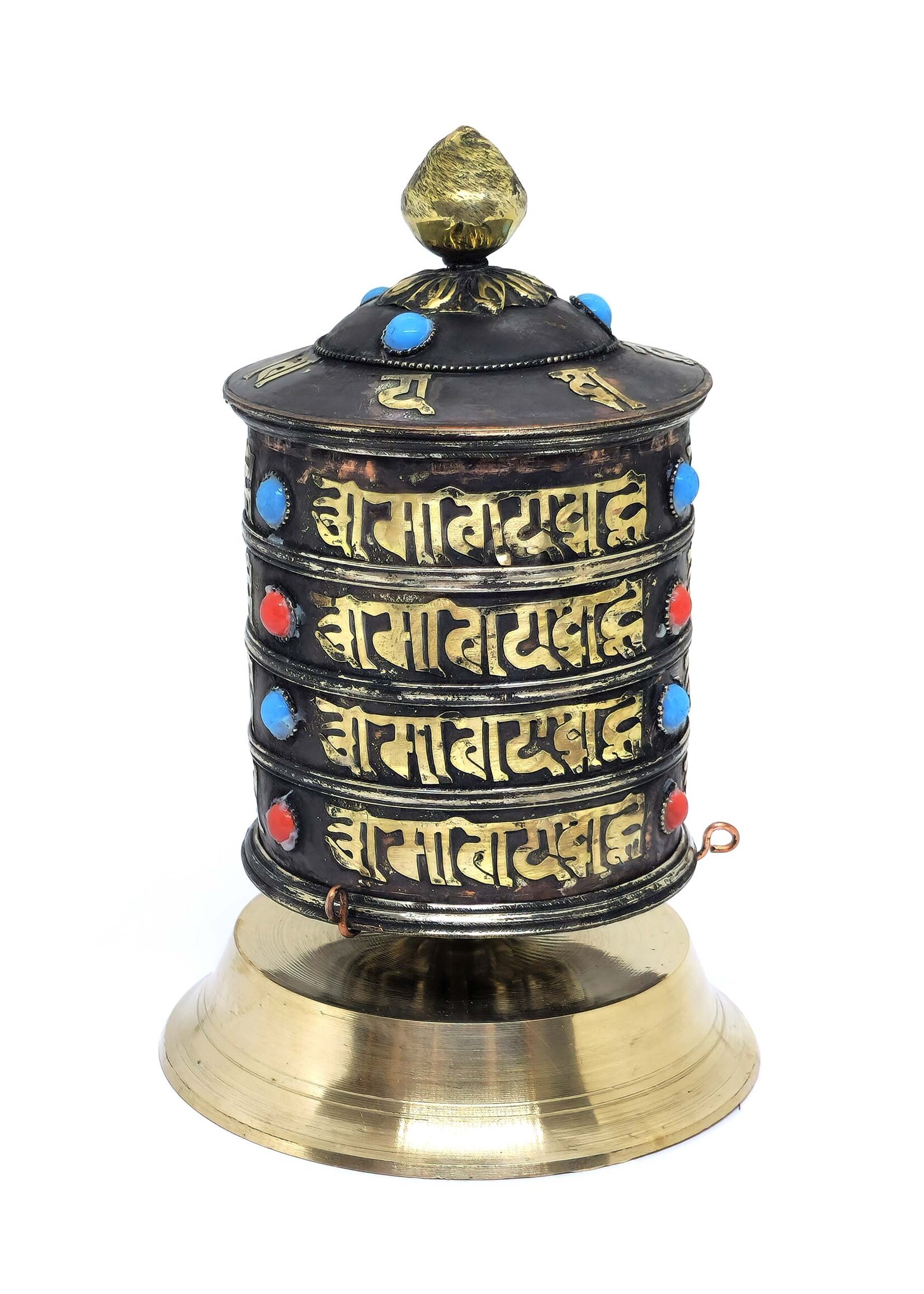 Tibetan Table Prayer Wheel, 18cm