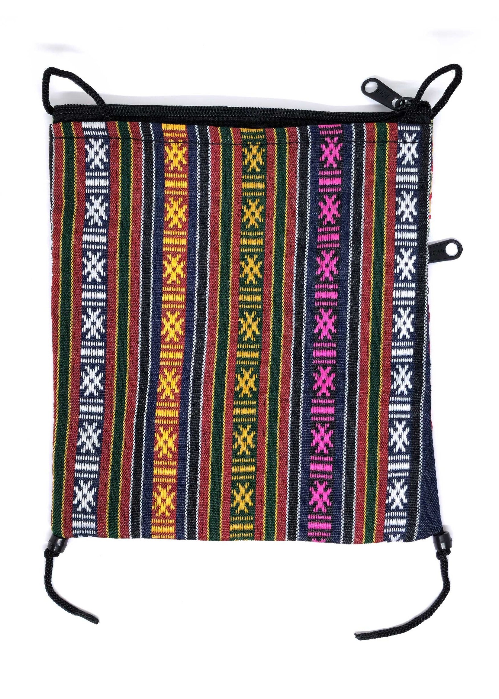 Piccola borsa a tracolla in broccato di seta tibetana con mandala, rosso