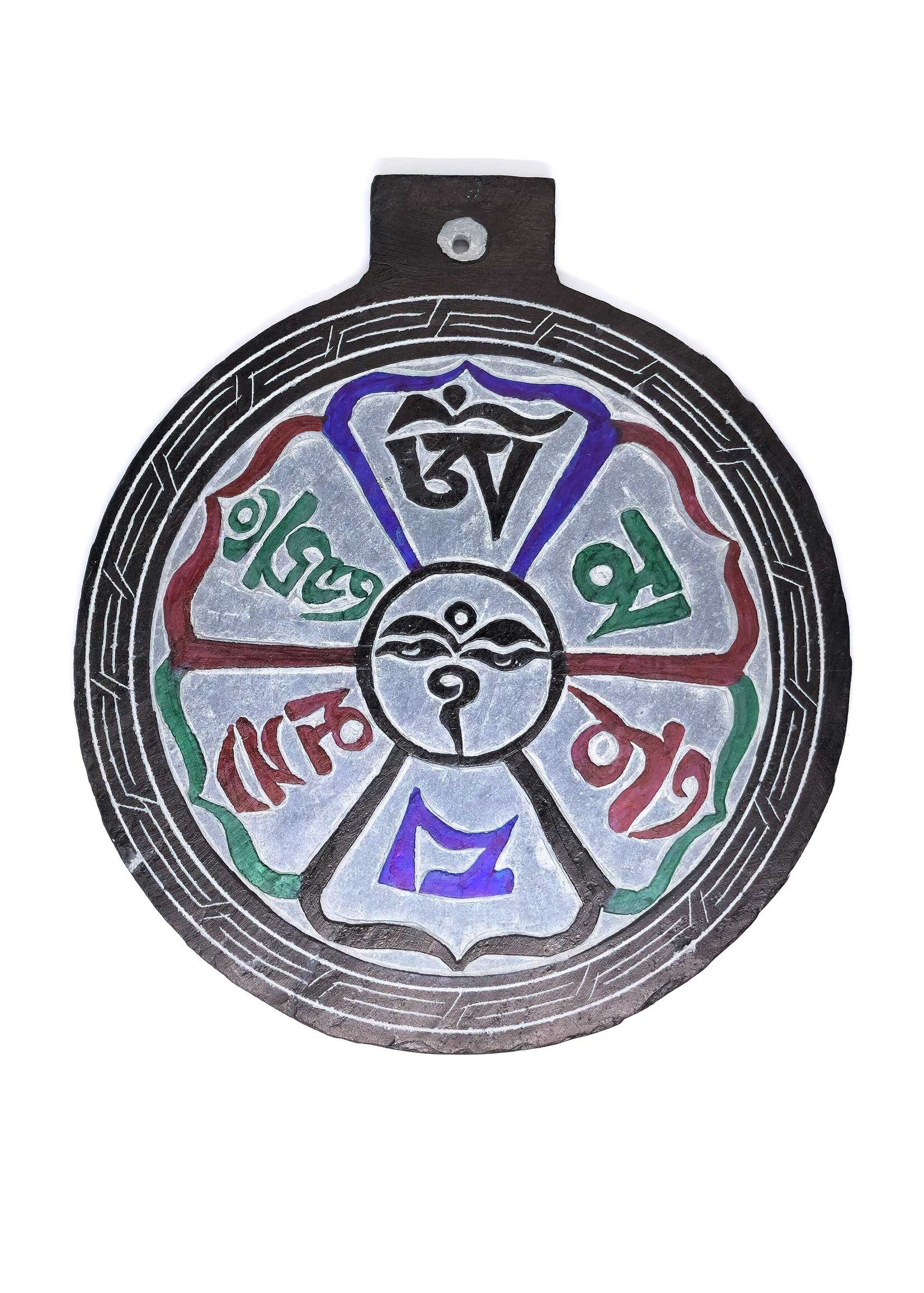 Tibetan Mani Stone "Om Mani Padme Hum"
