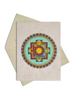 Biglietto d'auguri tibetano Mandala