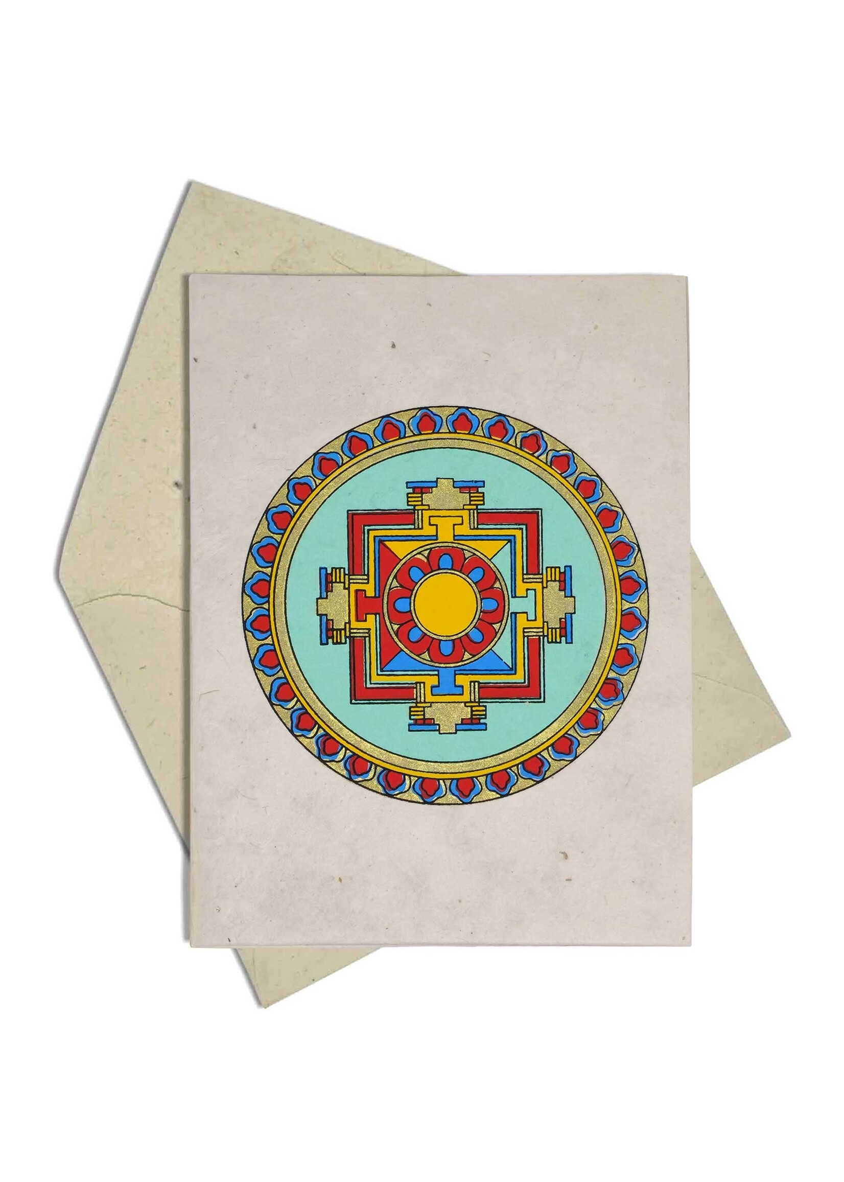 Carte de vœux tibétaine Mandala