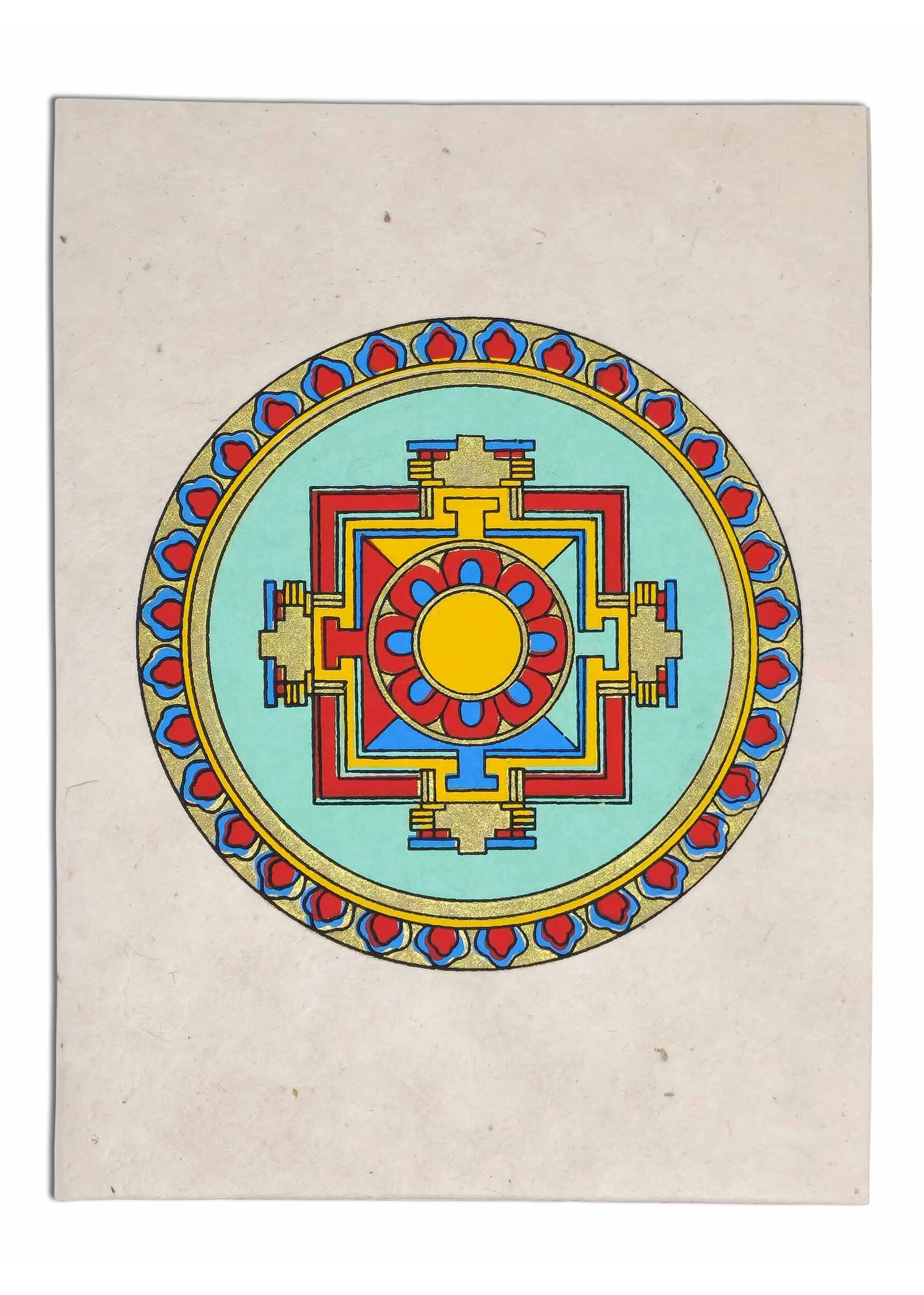 Biglietto d'auguri tibetano Mandala
