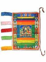 Bandiera tibetana verticale di preghiera Guru Rinpochen