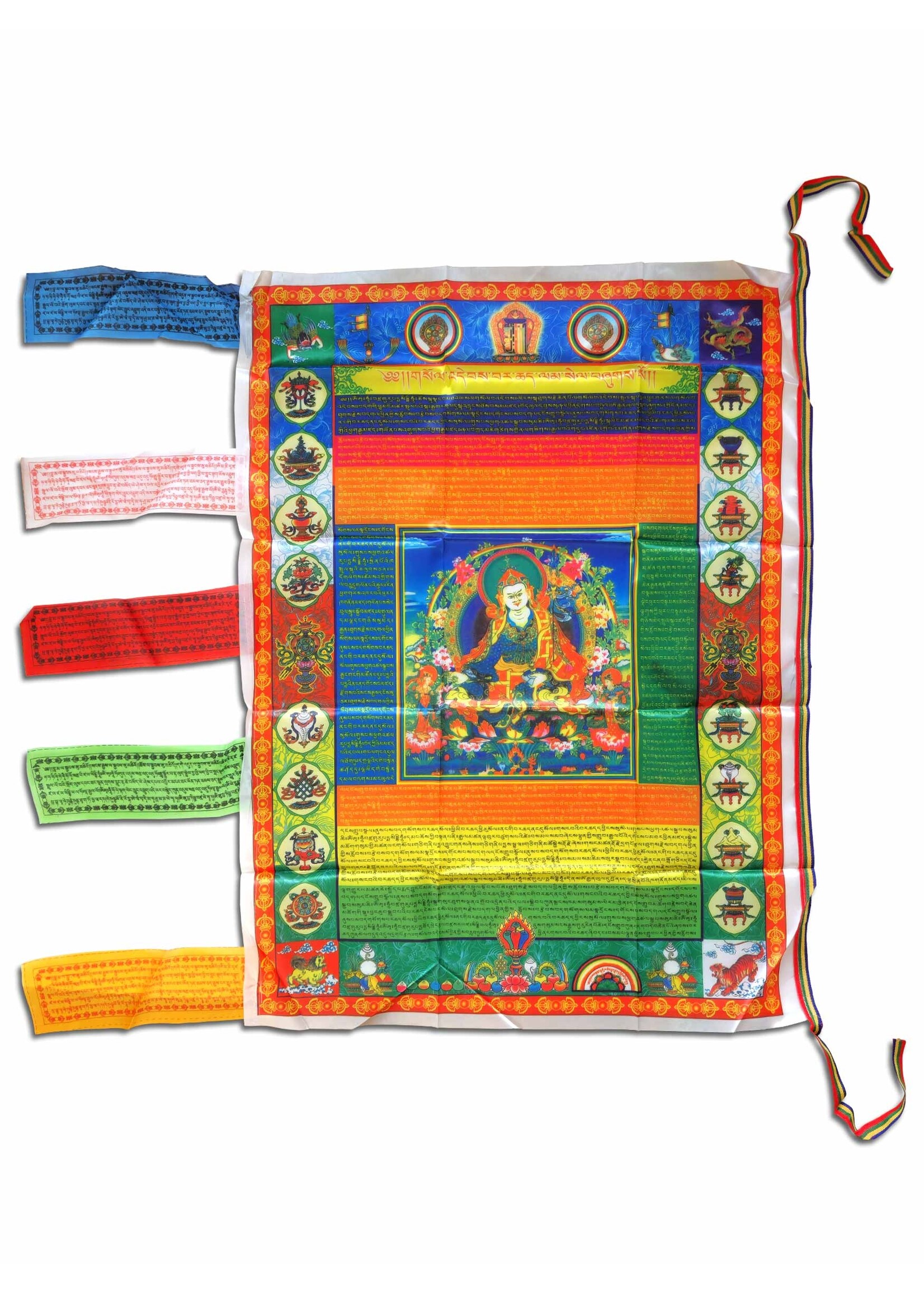 Tibetan Vertical Prayer Flag Guru Rinpochen