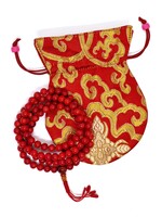 Perline di preghiera tibetane Mala di corallo rosso