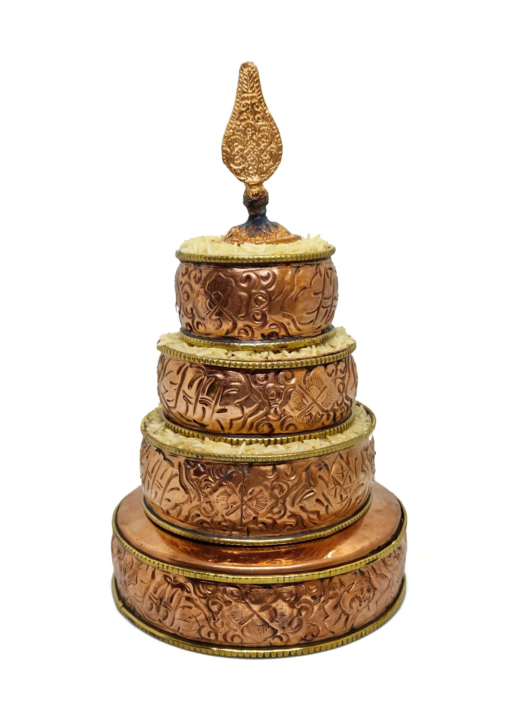 Mandala d'offrande cinq pièces