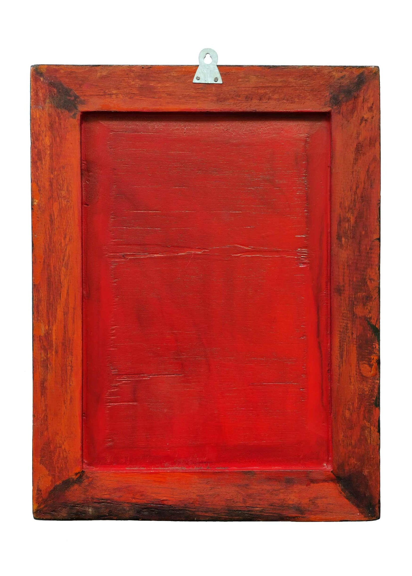 Tenture murale en bois tibétain Tara verte peinte à la main